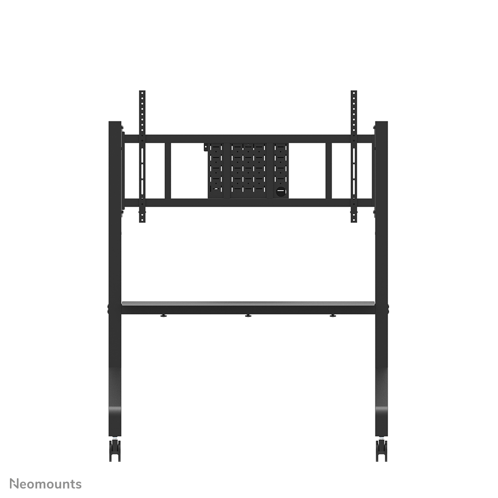 Neomounts FL50-575BL1 Support au sol mobile pour écran 65-110" - étagère multimédia incluse - installation rapide - TÜV